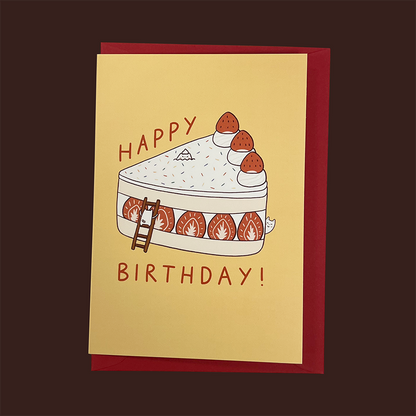 Frankie Birthday Cake Greeting Card
