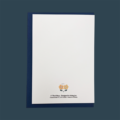 "Alles Gute" Dackel Greeting Card (white)