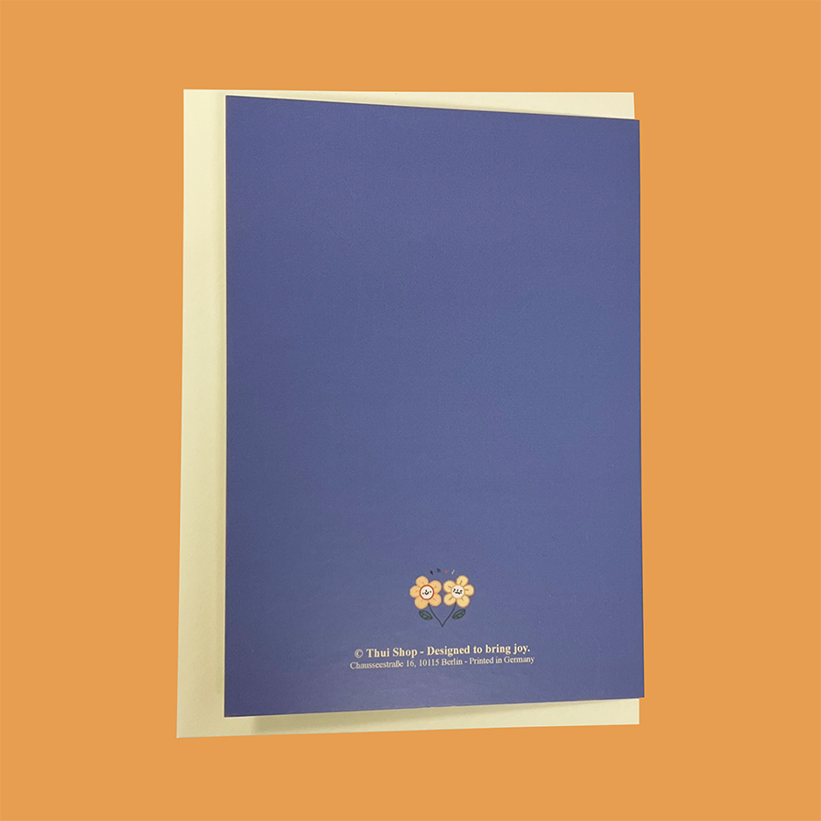 "Alles Gute" Dackel Greeting Card (blue)