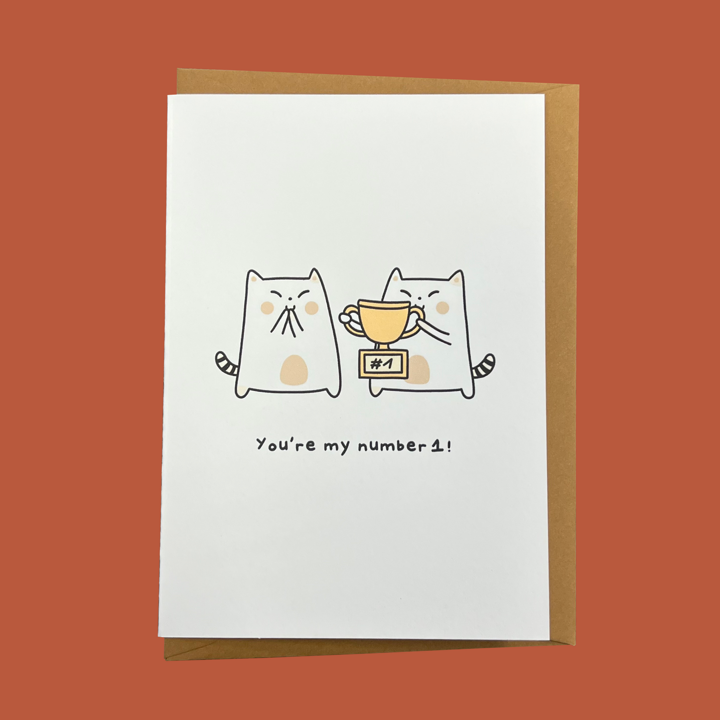 "You're my number 1" Frankie Greeting Card