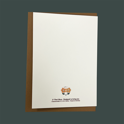 Gingerbreadman Christmas Frankie Greeting Card