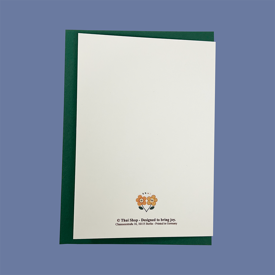 Frankie as a Christmas Tree Greeting Card