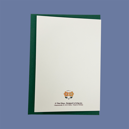 Frankie as a Christmas Tree Greeting Card