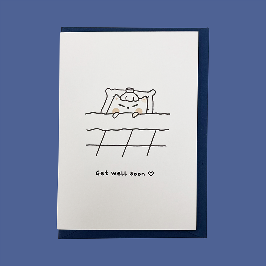 Get well soon Frankie Greeting Card
