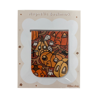 Frankie Pumpkin Town Magnetic Bookmark