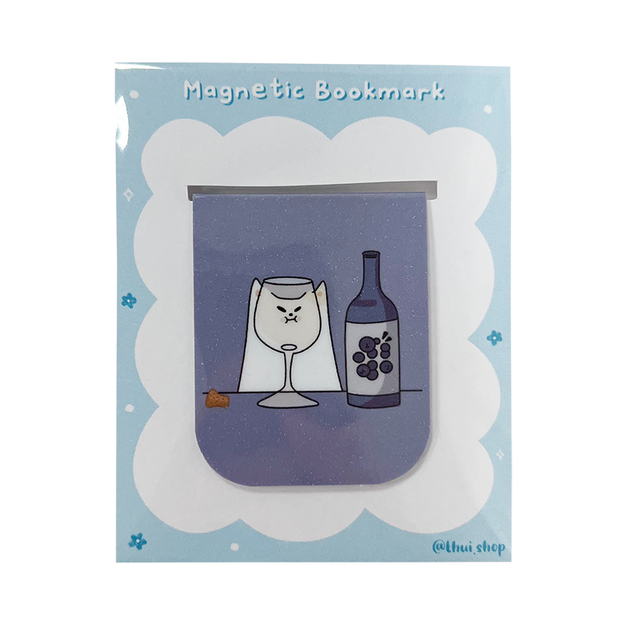 Wine Frankie Magnetic Bookmark