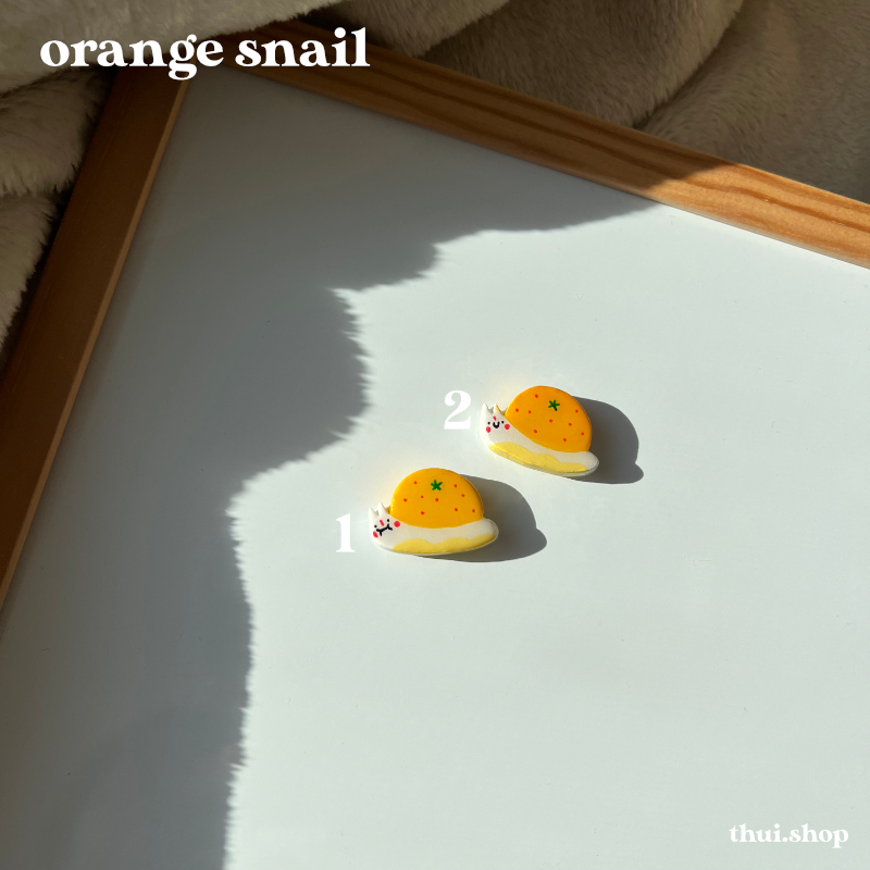 Orange Snail Magnet