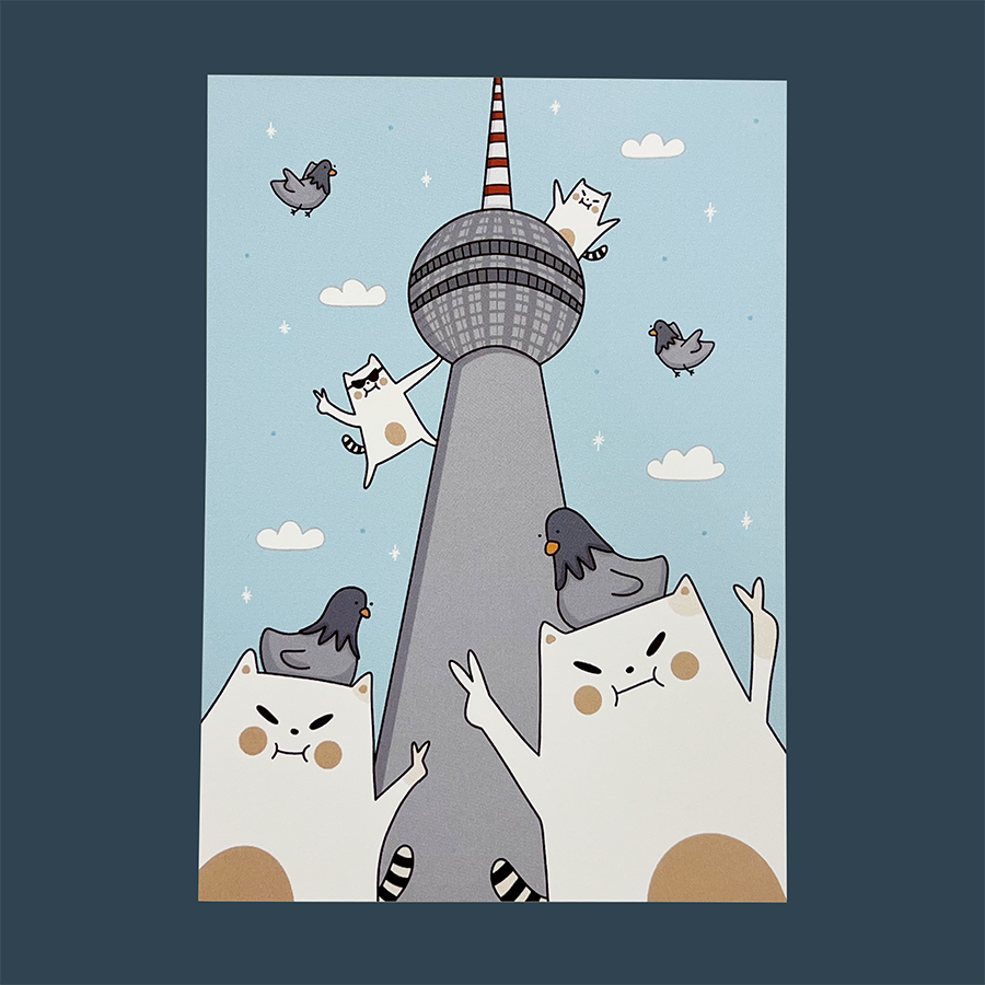 Berlin: Fernsehturm Frankie Post Card