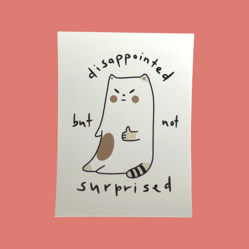 Frankie "Disappointed but not surprised" Sticker