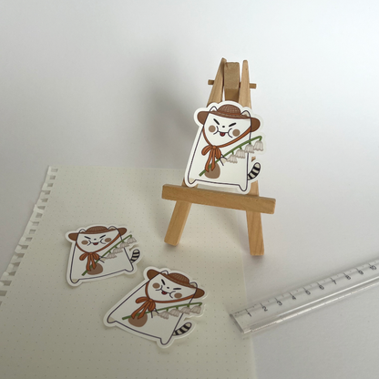 Frankie with Sun Hat Sticker