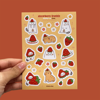 Strawberry Frankie Sticker Sheet