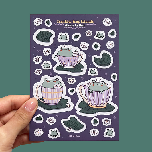 Frankie: Frog Friends Sticker Sheet