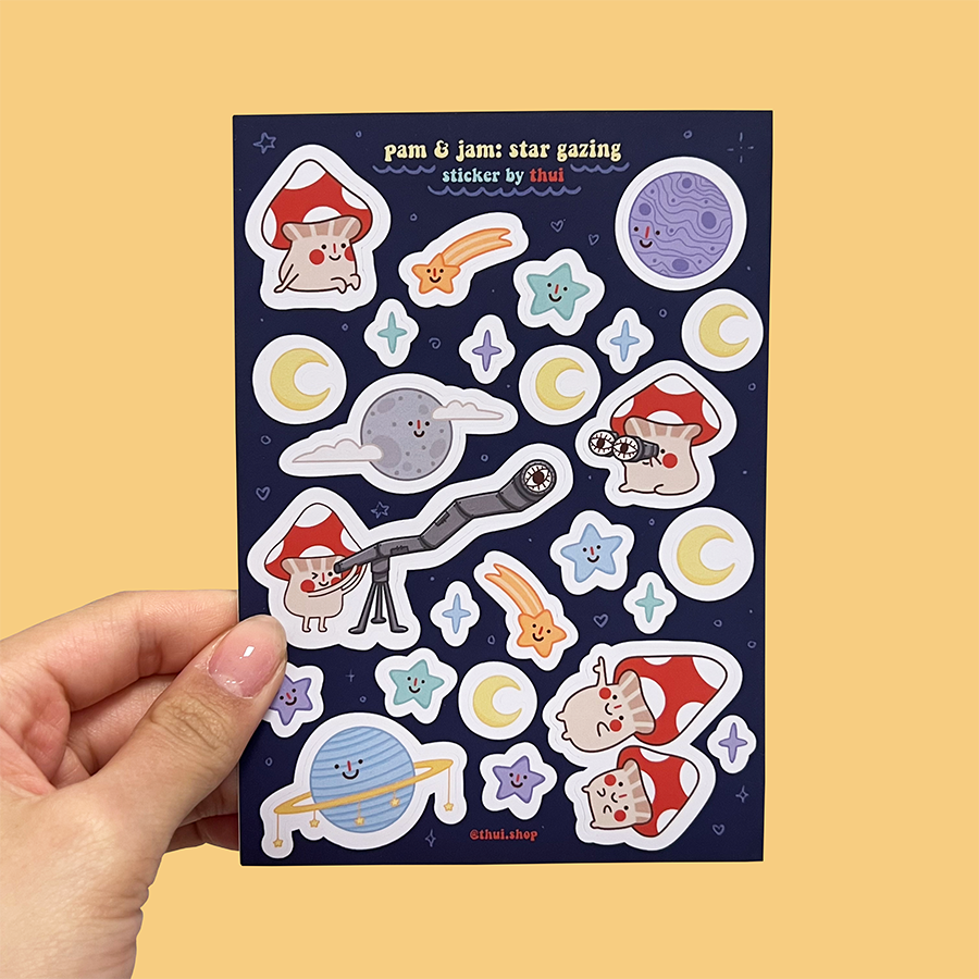 Pam & Jam Star Gazing Sticker Sheet