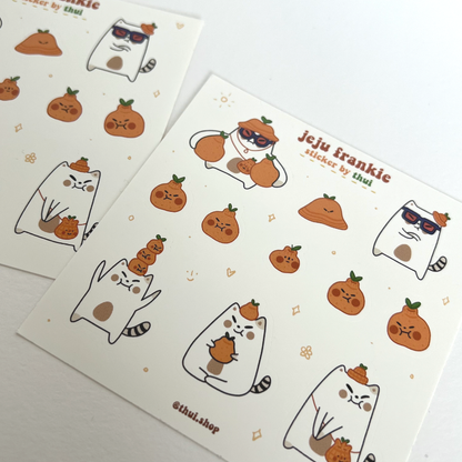 Frankie Jeju Hallabong Sticker Sheet