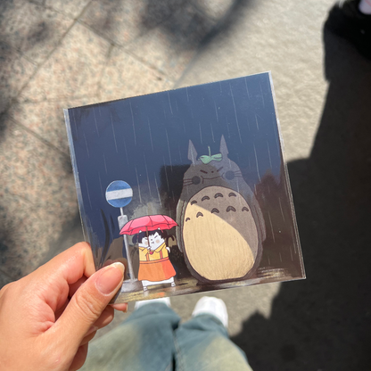 Frankie: Totoro at the bus stop Art Print